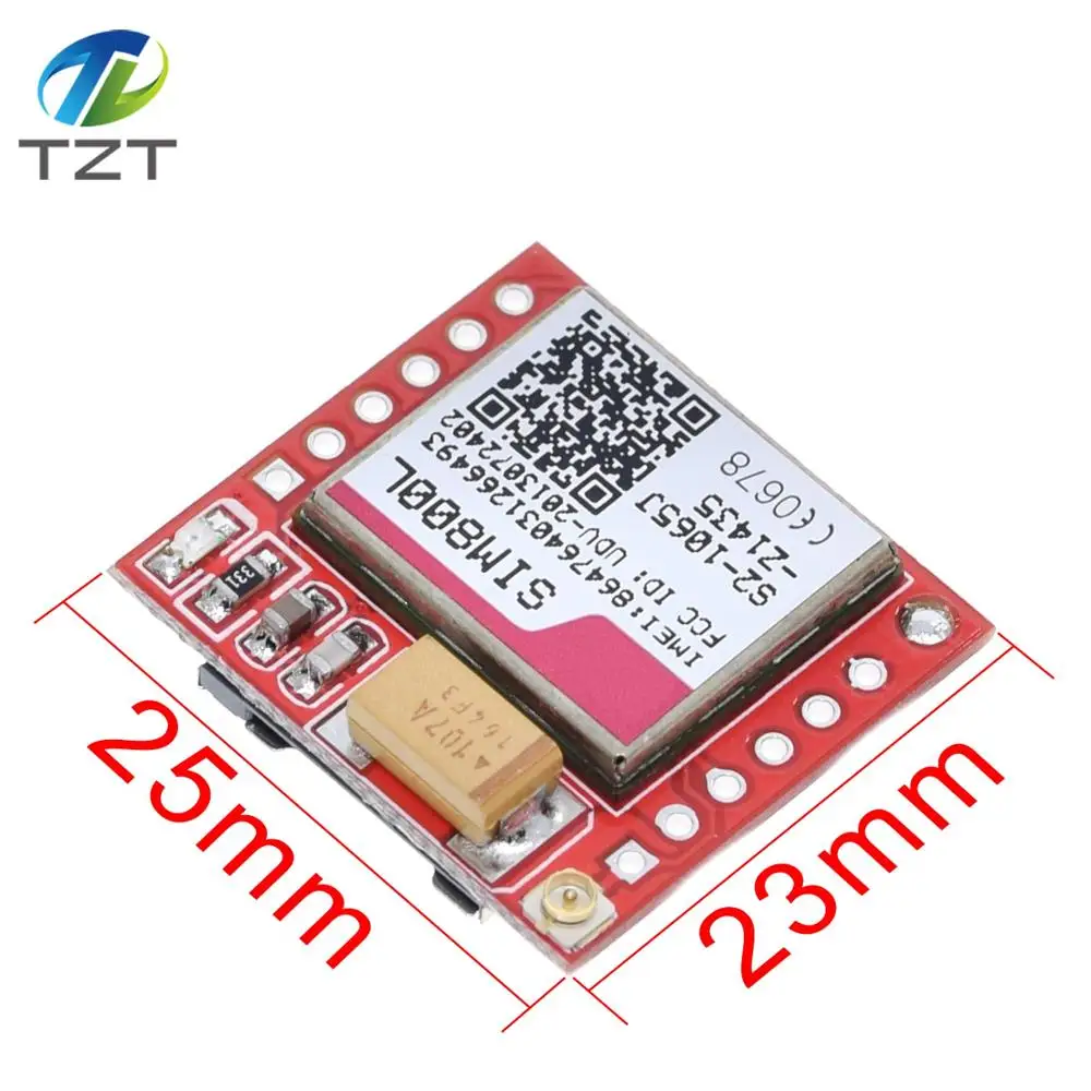 Наименьшая карта TZT SIM800L GPRS GSM модуль MicroSIM Core плата четырехдиапазонный