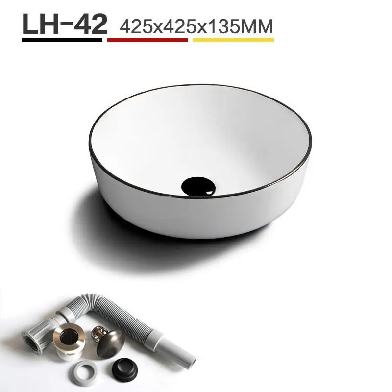 Version X Bain Evier Sobre Encimera Lavandino Bagno Da Appoggio De Mano Para Lavatorio Fregadero Lavabo Pia раковина Куба Banheiro умывальник - Цвет: Version X