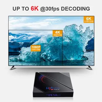 

6K IPTV Spain H616 HD Smart tv box android 10.0 Double WIFI Wireless iptv europe With Digital Display android tv box for xiaomi