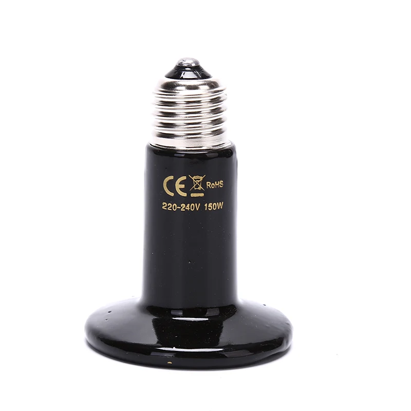 Lámpara de calefacción de cerámica infrarroja para reptiles y mascotas, bombilla de luz del emisor de calor de 25W/ 50W/75W/100W/150W/200W