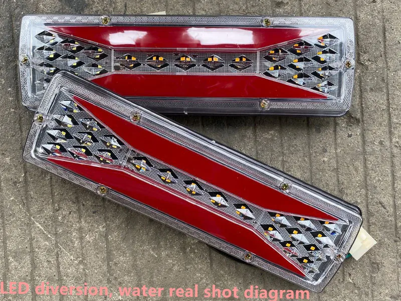 NEW Tricycle electric tricycle LED tail light assembly 12V48V60V diversion water universal accessories for trucks trailers