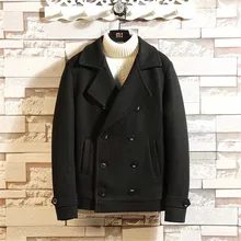 Мужская куртка, Весенняя униформа, Тренч, зимняя мужская однотонная куртка с карманами, цветная Золотая пуговица, повседневный длинный Тренч, пальто# g4