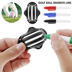 Golf Ball Line Liner Ball Marking Tool Alignment Tool Golf Ball Marker Pen Golf Alignment Putting Tool Line Marker Drawing Kit