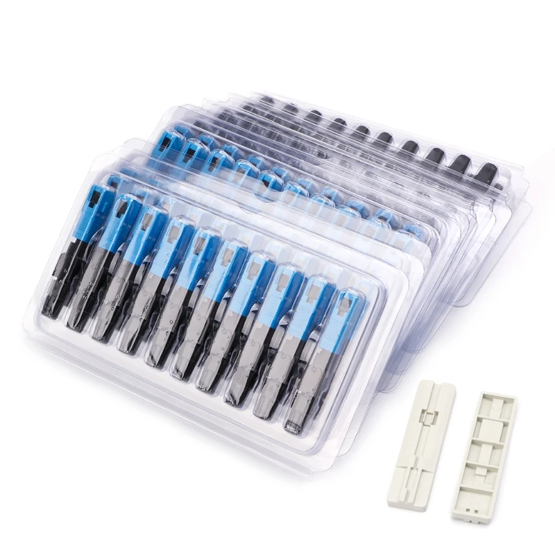 

100PCS SC Optic Fiber Quick Cold FTTH SC Single Mode UPC Fast Connector