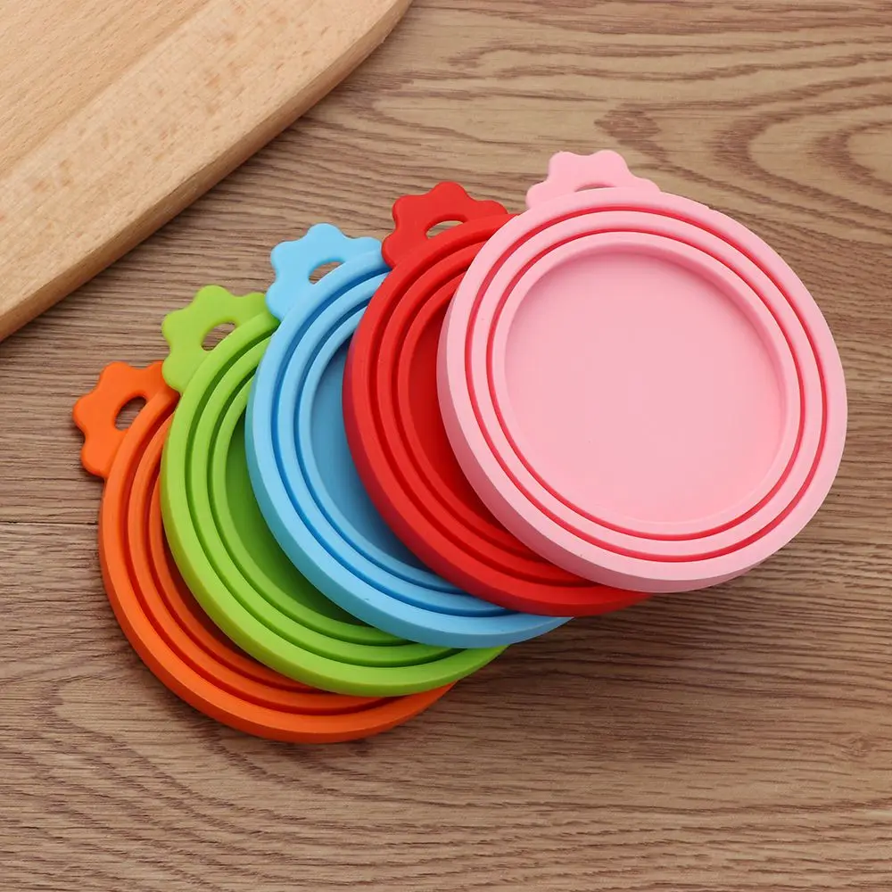 Hot Box Cover Keep Fresh Silicone Can Lid Food Tin Cover Pet Can Covers Cans Cap Food Cover Fresh Keeping Cover Preservation Cover