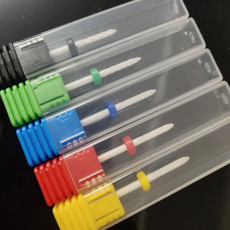 1Pcs 세라믹 네일 드릴 비트 밀링 커터 매니큐어 기계용 전기 드릴 밀링 커터 네일 아트 액세서리