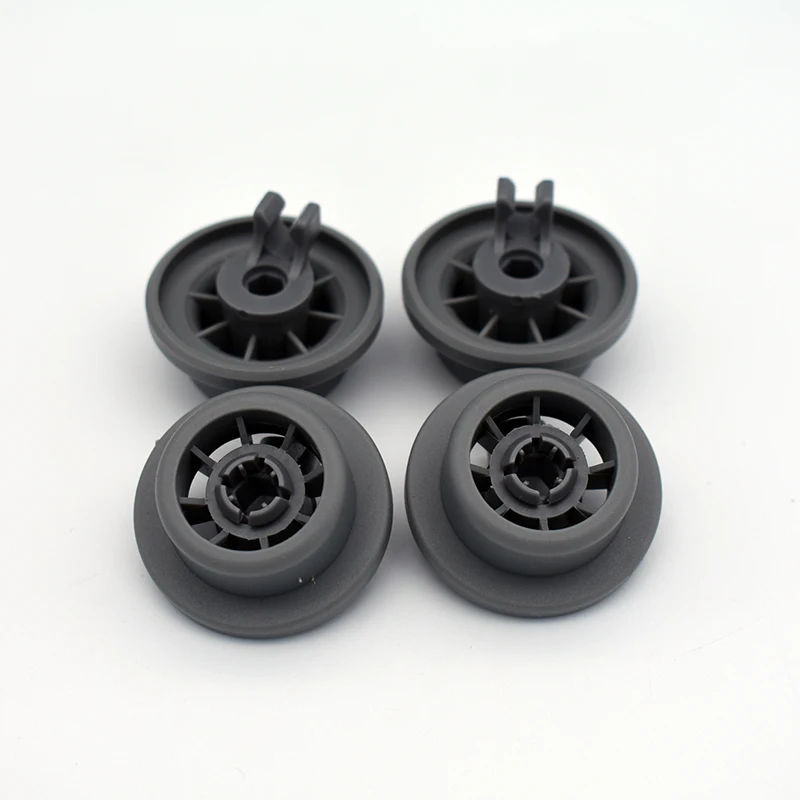 

4Pcs/lot Lower Rack Dishwasher Small Plastic Wheel Durable Basket Replacement For Bosch For Neff For Siemens 165314
