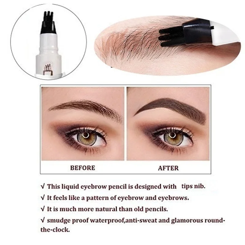 ibcccndc 3 Colors Microblading Eyebrow Tattoo Pen Fine Sketch Liquid Eyebrow Pen Waterproof Tattoo Durable Eye Brow Pencil Set ibcccndc 3 Colors Microblading Eyebrow Tattoo Pen Fine Sketch Liquid Eyebrow Pen Waterproof Tattoo Durable Eye Brow Pencil Set