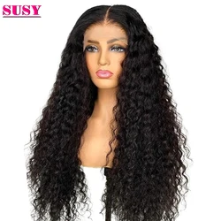 30 Inch Curly Lace Front Wig Lace Frontal Human Hair Wigs For Women Kinky Curly Closure Wig Brazilian T Part Lace Wig Human Hair