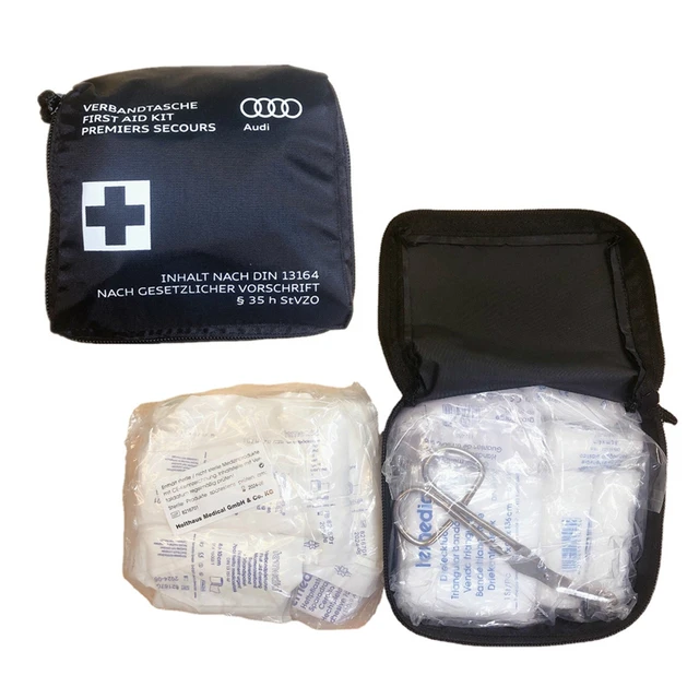 Car first aid kit ST white with filling standard DIN 13164