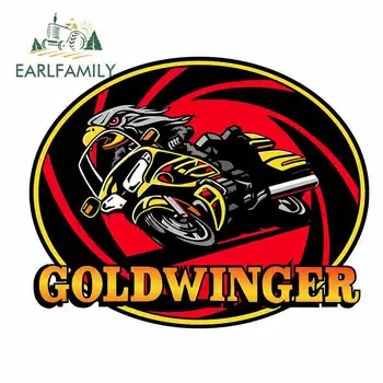 

EARLFAMILY 13cm x 10.5cm for Goldwing Car Bumper Window Stickers Anime Graffiti Sticker 3D Decoration Pull Flower for Honda