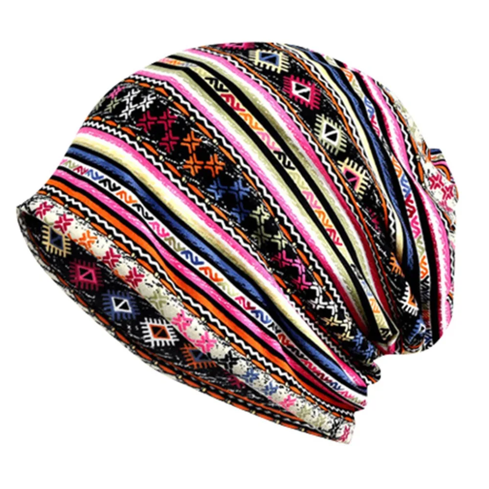 Наушники skullies Женская Бохо вязаная шапка с узором шапка женская наружная ветрозащитная для головы и шеи теплая зимняя шапка женская шапочка muts