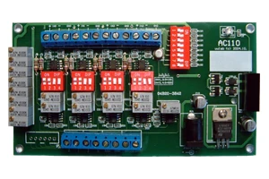 

Ac110 voltage small signal amplifier board card 4-way 100, 500 times amplifier transmission module