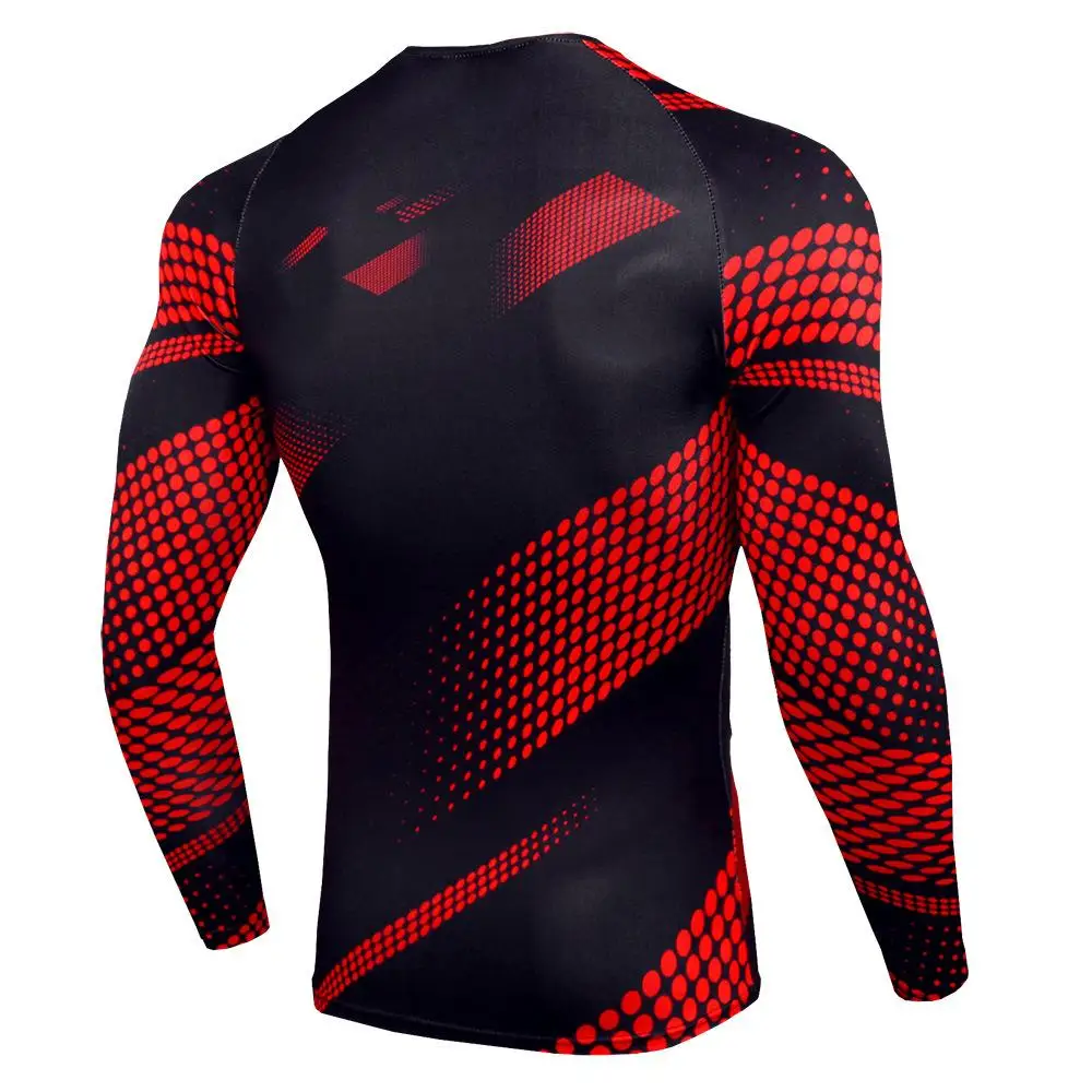 Seller New Training Compression Sets T Shirt Men Fitness Workout Tracksuit Gyms Tight Shirts Sportswear Joggers Workout Tshirt Men MMA