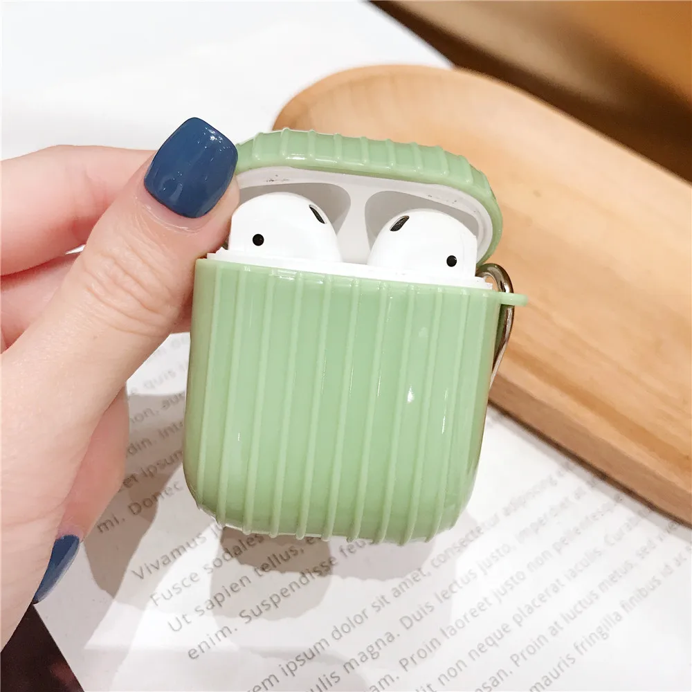 Чехол для Apple Airpods, беспроводной Bluetooth, чехол для наушников, чехол с крючком, защитный чехол для Airpods, 2 зарядного устройства, чехол