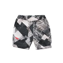 Летние детские тонкие хлопковые шорты в европейском и американском стиле для мужчин и женщин повседневные штаны со средней талией