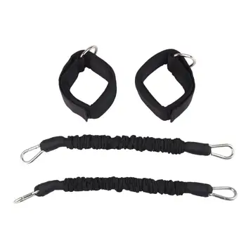 

Feet Training Strap Set Black Resistance Bands Expander Pulling Belt Stretching Leg Trainer Bounding Belt