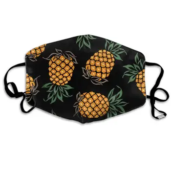 

Winter Norse Warmer, Comfortable Two Layer Pineapple Painting Art Anti Dust Face Mask Cover Mouth For Adults And Teens