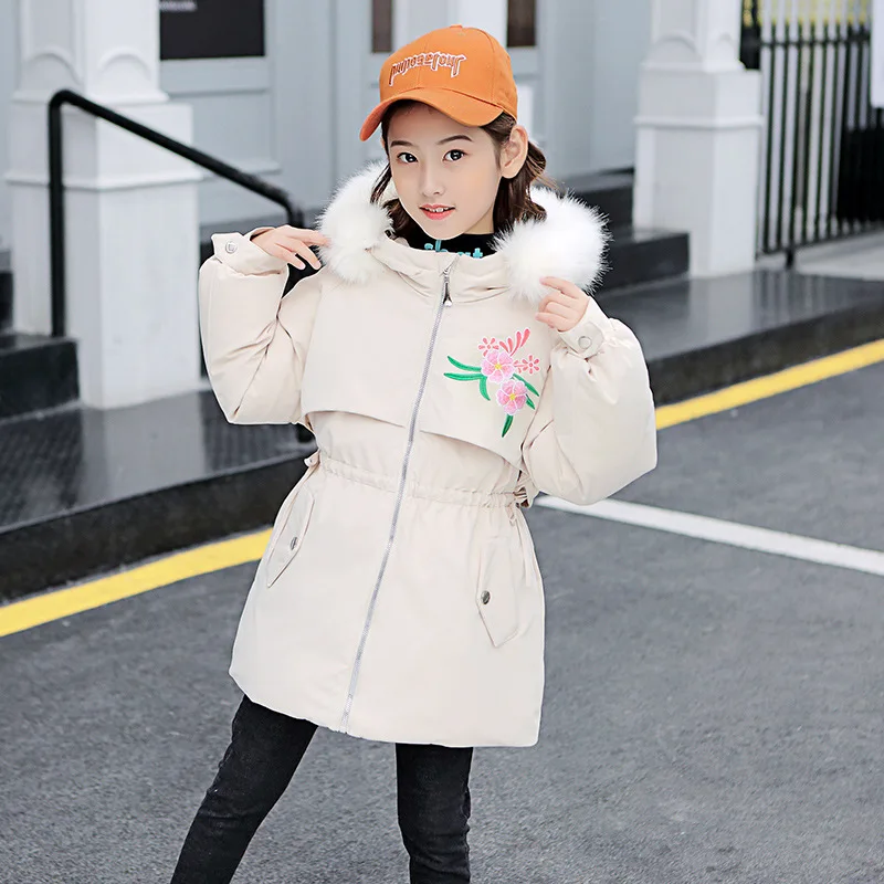 Маленький женский зимний пуховик; детская зимняя куртка; женская одежда для девочек