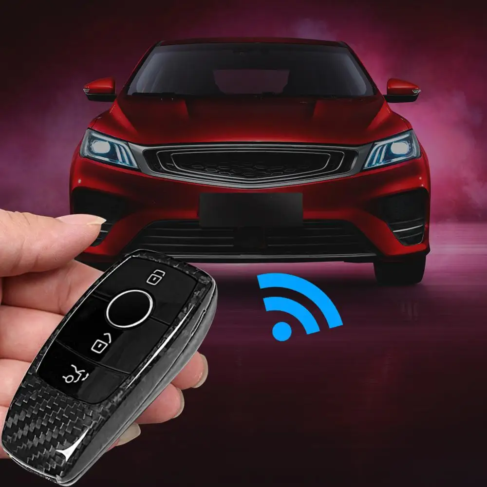 Скидка! Карбоновая Накладка для автомобильных ключей для Mercedes benz W222 S Класс E Класс W213 c-класс w205 GLC X253 CSV