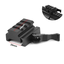 Быстроразъемный AR-15 M16 Red Dot Riser Mount Adapter металлическое компактное Крепление подходит для охотничьего лазерного прицела 20 мм Пикатинни