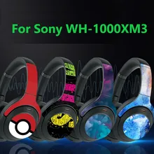Scratch proof Personality Creative Headphones Film for Sony WH 1000XM3 Wireless Bluetooth Headset Protective Wrap Cover Sticker