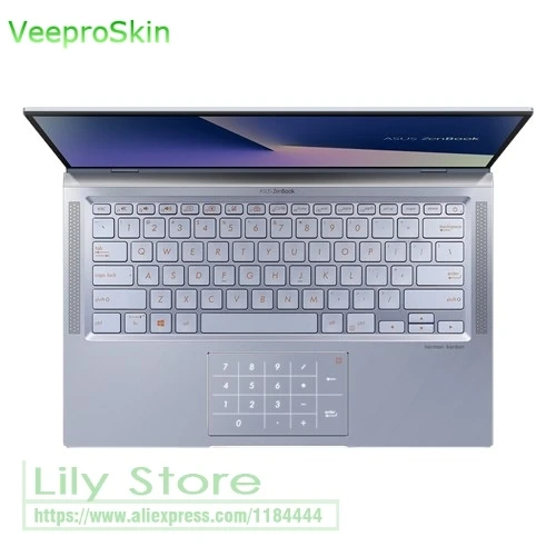 Силиконовый чехол-клавиатура для ноутбука ASUS ZenBook 14 UX431FA UX431Fn UX431 UX 431 FN FA 14 дюймов