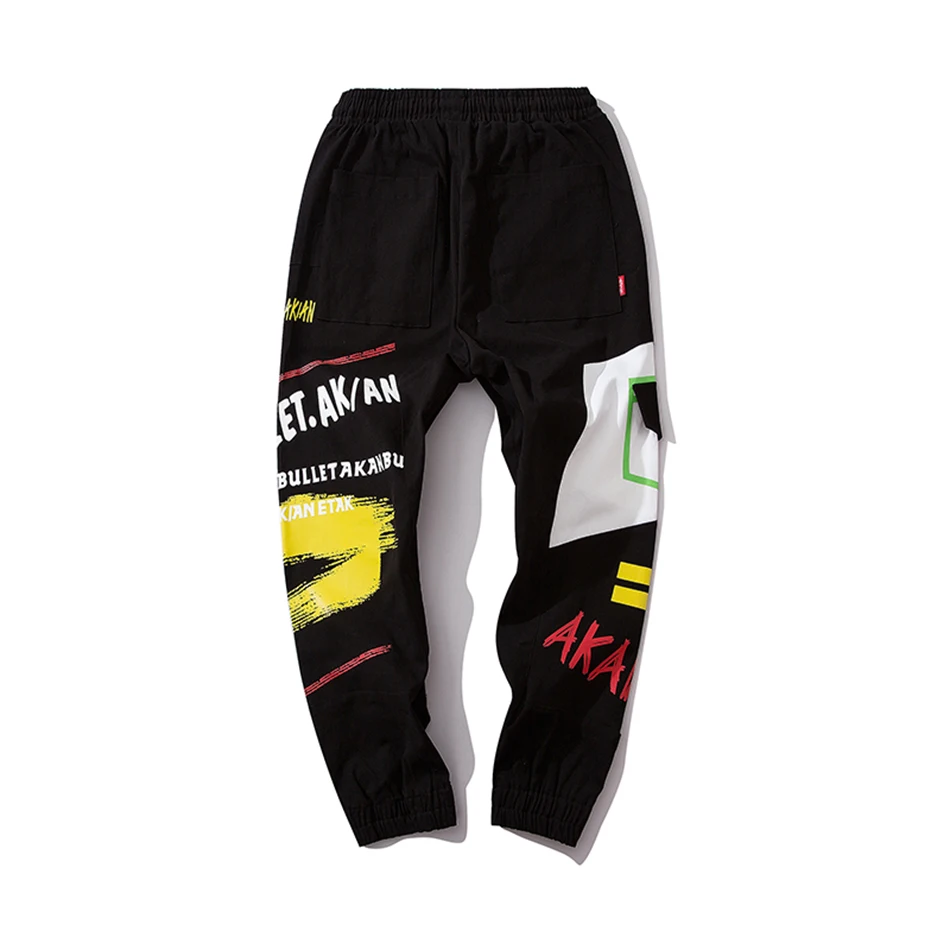 Новинка, Харадзюку, камуфляжные штаны для ног, Мужские штаны, Hombre, уличная одежда, свободные спортивные штаны с завязками, повседневные спортивные штаны