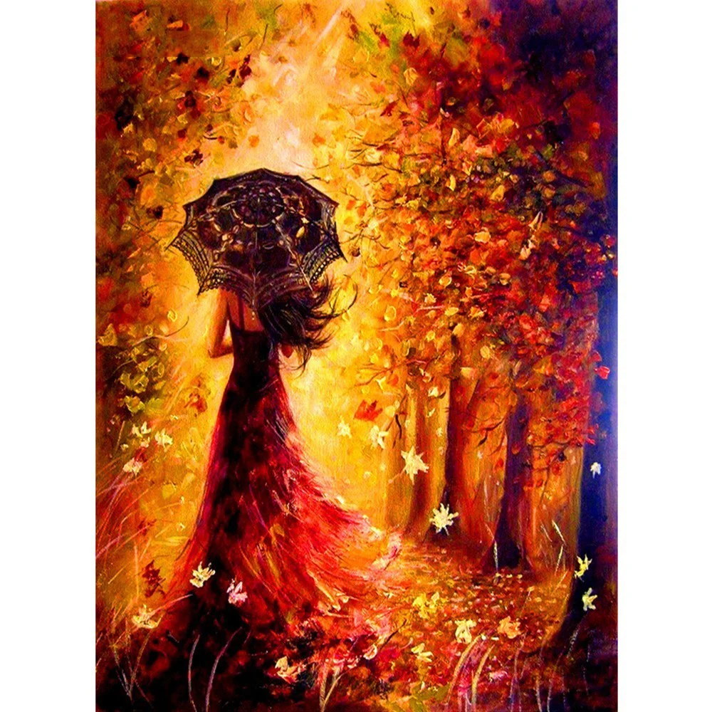 Diamond Painting Full Square Portrait Girl Embroidery Rhinestones Pictures Cross Stitch Mosaic Wall Art Gift | Дом и сад