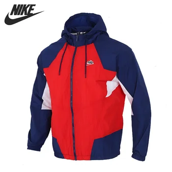 

Original New Arrival NIKE M NSW HE WR JKT WVN SIGNATURE Men's Jacket Hooded Sportswear