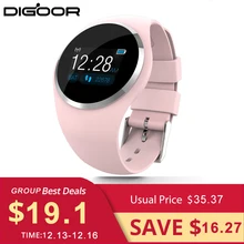 DIGOORS Смарт-часы для женщин IP67 Водонепроницаемый трекер активности фитнес-браслет с монитором артериального давления пульсометр трекер часы