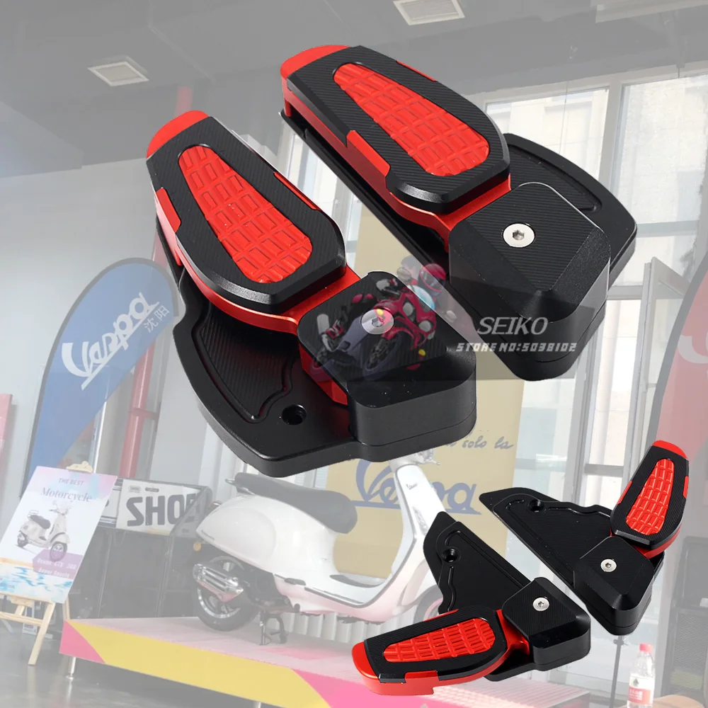 Высококачественные новые продукты педаль для Vespa Primavera складной подножка 150 Sprint 150 аксессуары для мотоциклов