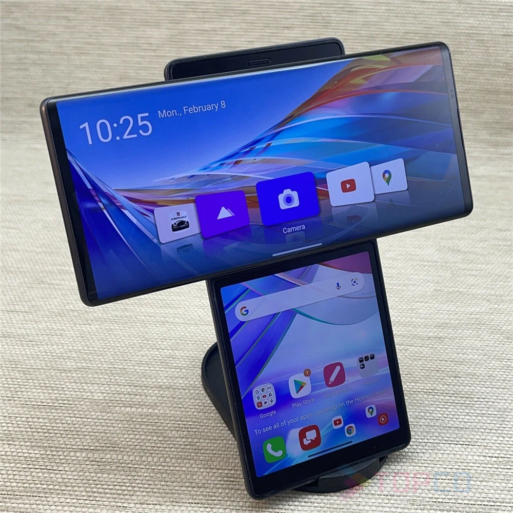 ram computer LG Wing 5G LM-F100VM 8GB&256GB Original Rotating display 6.8'' 5G Unlocked Phone Snapdragon 765G Octa Core Motorized pop-up 32MP laptop ram
