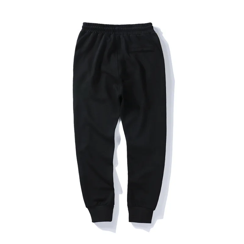 

2018 Spring And Summer New Style Ow Prohibited inside Webbing Casual Pure Cotton Beam Leg Trousers Teenager Europe And America P