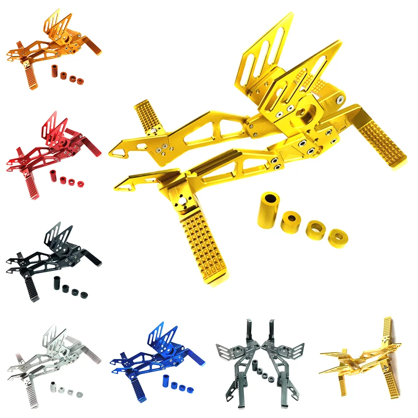 Il Nuovo Posteriore Del Motociclo Di Alluminio Di Cnc Regolabile Set Pedane Vendita Calda Moto Pedali Per Honda Msx125/ M3/M5/Wang Jiang Grande Bambol