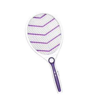

1PC Household USB Charging Mosquito Dispeller Handheld Smart Electric Insect Mosquito Swatter (Purple)