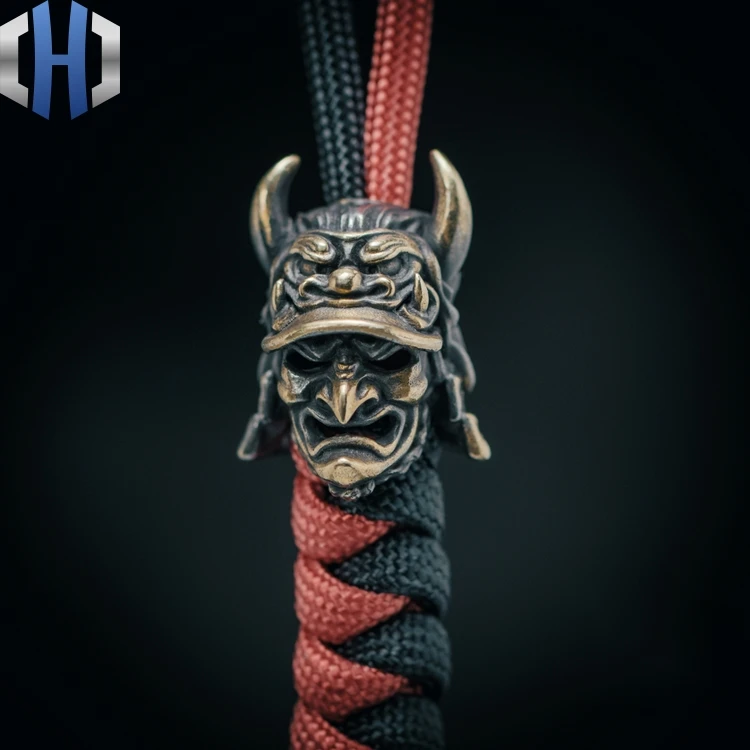 オリジナル日本イーグル鼻侍ナイフビーズ帽子ヘルメット屋外edc傘ロープペンダントキーホルダーサバイバルparacordビーズ ナイフ Aliexpress