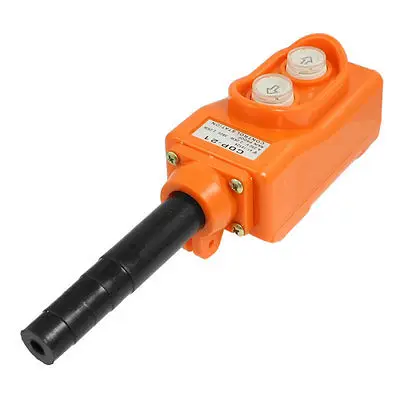 

AC 250V/2.2KW AC 380V/2.2KW Monmentary Hoist Pushbutton Switch Orange