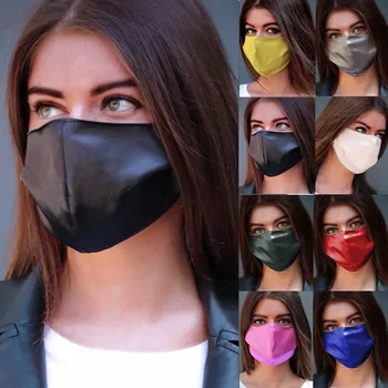 

Cool Girl Facemask Cute Silk Soft Mouthmask Dustproof Windproof Anti-spitting Protective Washable Multiple Use Face Cover