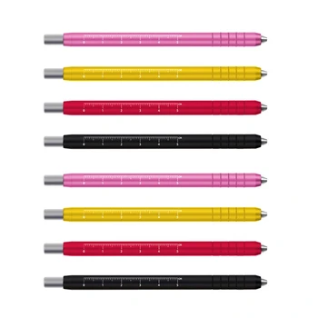 

2Pcs Manual Eyebrow Permanent Tattoo Machine Microblading Pen Single-Head Automatic Needlework Pen with Scale