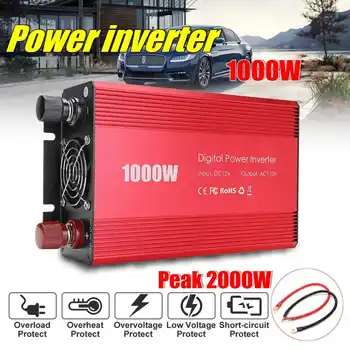 

Power Inverter 12V to 110V Intelligent Screen 2000W P eak- Modified Sine Wave Power Voltage transformer Inverter Converte