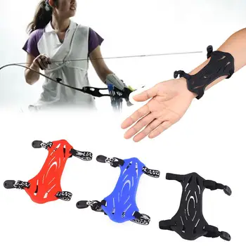 

Hunting Protector Archery Armguard Silica Gel Armguards W/2-Straps Arm Guard Recurve Shooting Compound Small Protection