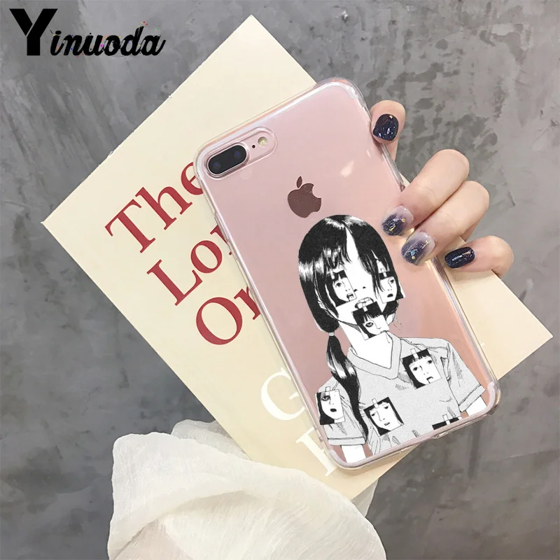 Yinuoda Японский комикс ужасов Tomie Junji Itou аксессуары для телефонов Чехол для iPhone 8 7 6 6S Plus X XS MAX 5 5S SE XR 11 pro max