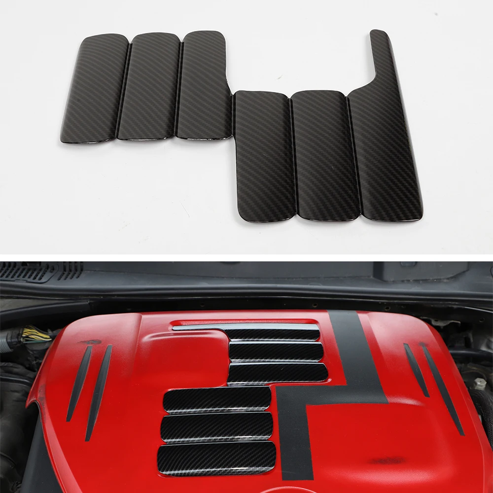 

New Car Decoration Trim For Dodge Charger Challenger 2009 Up Engine Cover Styling Auto Molding Parts