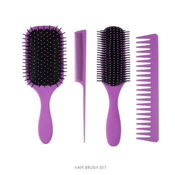 

4 Pcs/Set Hair brush Household Professional Anti-static Hair Brush Massage Comb Brush for Hair Hairdresser Hairdressing Tools