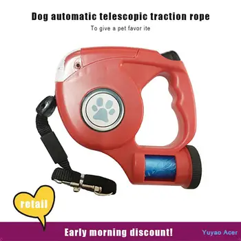 

Dog Tow Rope 4.5 M Garbage Bag Dog Leash Dog Traction Rope Retractable Polyester ABS Head Collars Outdoor Elastic Strap