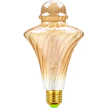 

TIANFAN Led Bulbs Vintage Light Bulb Twist Cone swirl Glass 4W 220/240V E27 2500K Super Warm White Edison Led Bulb