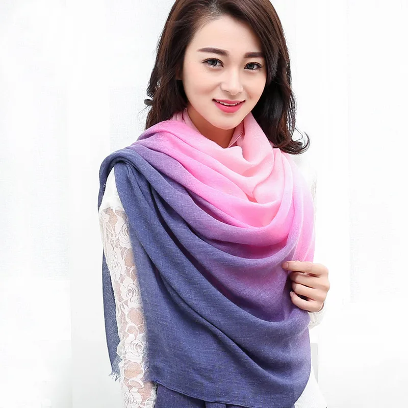 

2018 Korean-style Spring And Autumn Scarf Winter Dual Purpose Exta-long Women's Gauze Kerchief Autumn And Winter Cotton Linen Sh