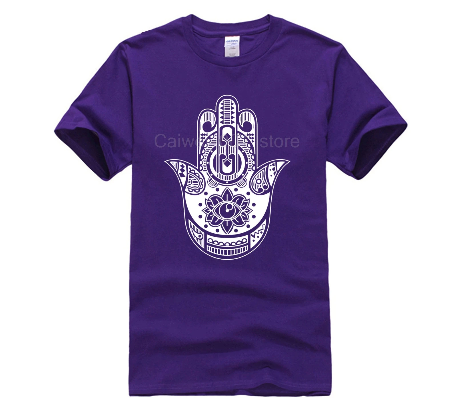 Новая летняя мужская повседневная футболка с принтом Хамса Hand Boho Kitsch Khamsa Defend Evil Eye