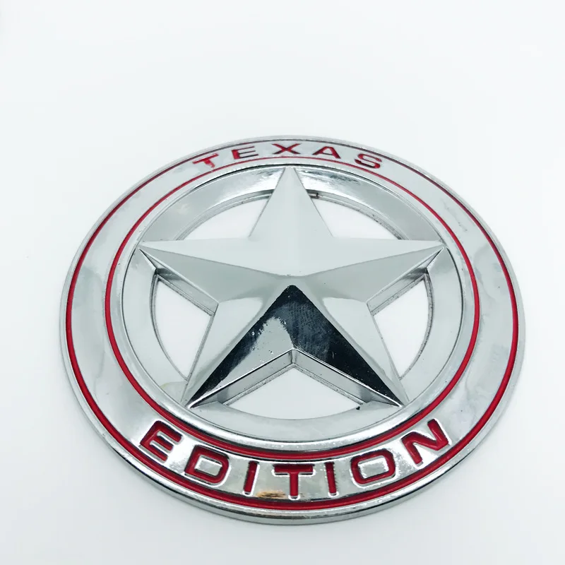 1pcs 3D Badge TEXAS EDITION Star TRAIL RATED 4X4 Limited Emblem Metal Car Stickers for JEEP Cherokee Wrangler Grand Car Styling